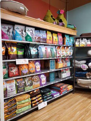 Lots pet food to choose from