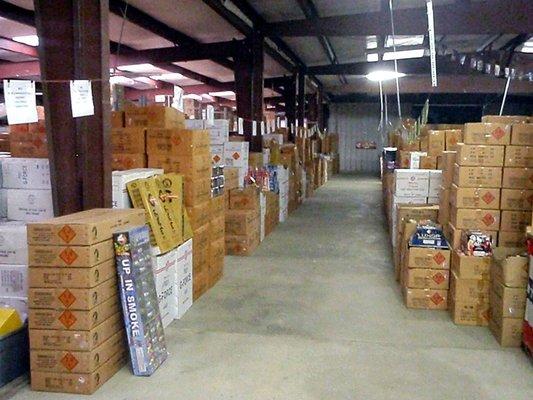 Inside our warehouse (before remodeling)