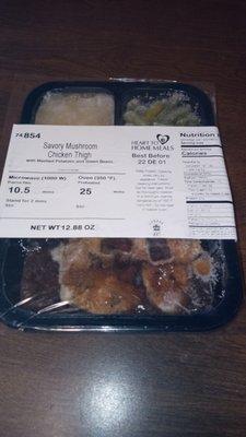 This meals "Best By" date is over a MONTH older  than my order date.