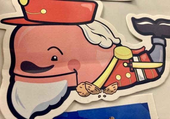 This decal is the Whale dressed as a Nutcracker for Christmas!  03/19/23