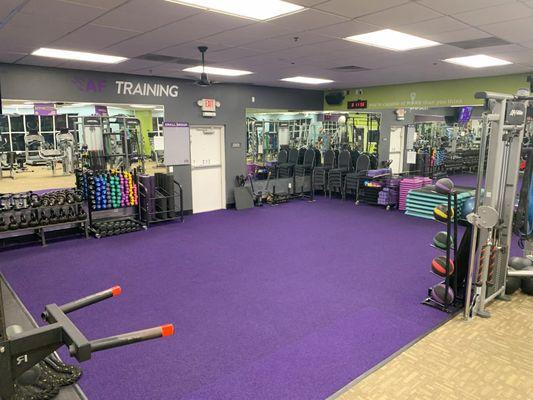 Multi-Functional - This is a great place to warm up, stretch out, or catch a one-on-one or small group training session.