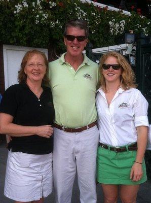 Founders Marianne and Dave with partner Maddy at the Saratoga Race Course