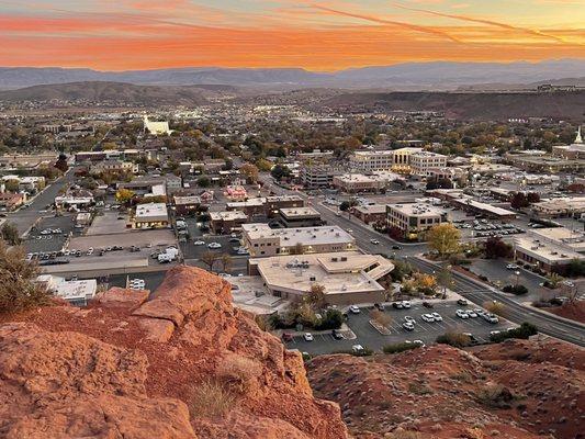 Sunset over St George, UT