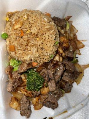 Steak & shrimp hibachi