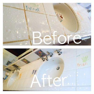 before and after pictures of actual cleanings done by Rafaela's cleaning Services.