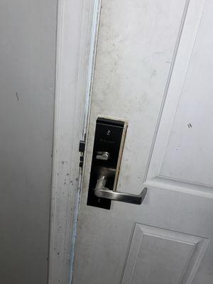 Door could've been cleaned