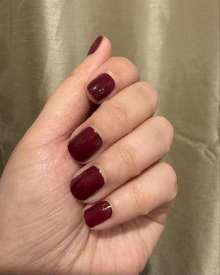 Essie Gel Couture Nail Polish in shade #350 (Gala Vanting). Applies and removes like regular nail polish but is durable like gel.