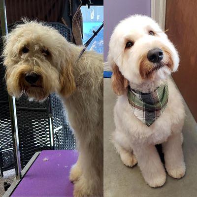 Before and After a spa day!