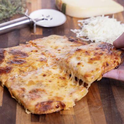 True Keto Pizzas!  Whole Pizzas are 26 carbs or less depending on the variety.  Sold frozen.