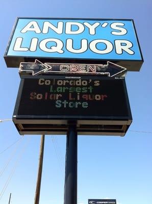 Andy's Liquor - Colorado's Largest Solar Liquor Store