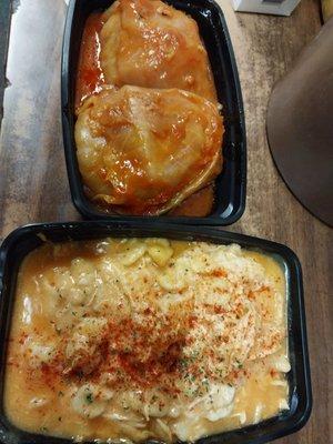 Chicken paprikash and cabbage rolls SATURDAY