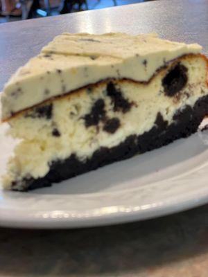 Homemade cheesecake.  Ask for the flavors available.  The one pictured is Oreo and it's to die for.  Made by the owner himself.