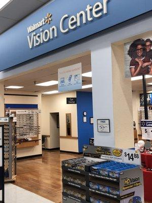 We are independent optometrists located inside Wal-Mart Vision Centers.