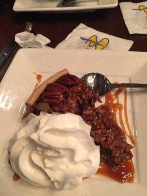 Wonderful pecan pie.