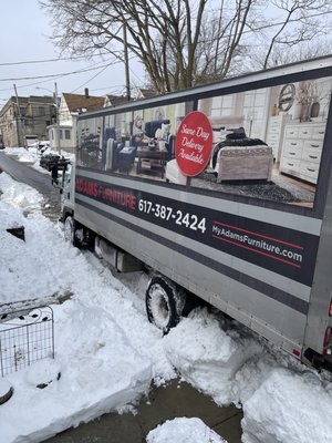 The mess. The knocked over the snowbank when they parked on the sidewalk and blocked handicap street access