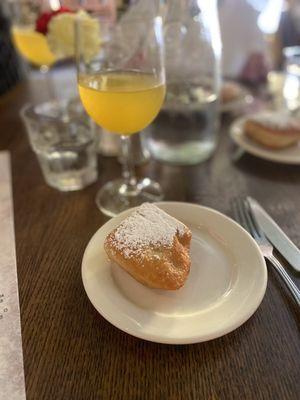 Beignet and bellini