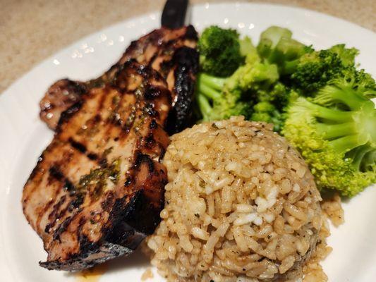 Honey pork chops.