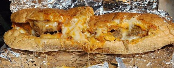 Huge meatball parm grinder was $9.95