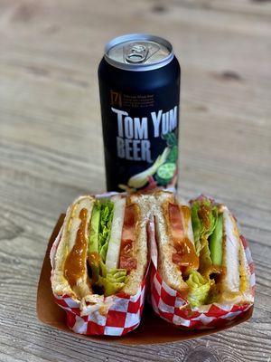 Cate's Sandwiches with Tom Yum BEER