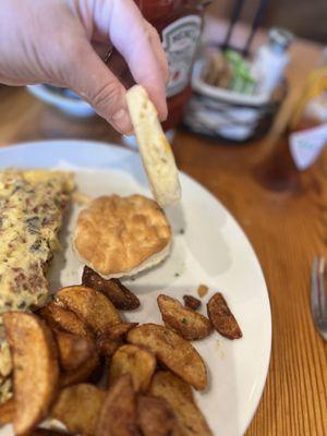 This is supposed to be a biscuit! Y'all need to call your Auntie to fix this!