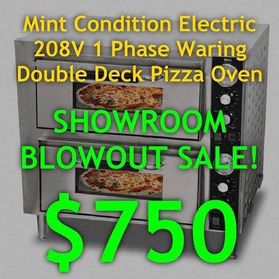 Used Countertop Double Deck Electric Pizza Oven