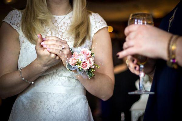 Bridal shower Wrist Corsage