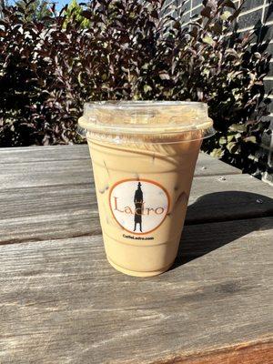 Tall iced latte ($4.55)