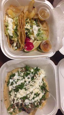 Tacos and huarache