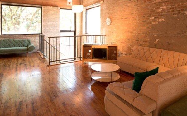 with 2000 square feet of this bi-level loft-feel studio, you will have lots of room to relax and spread out!