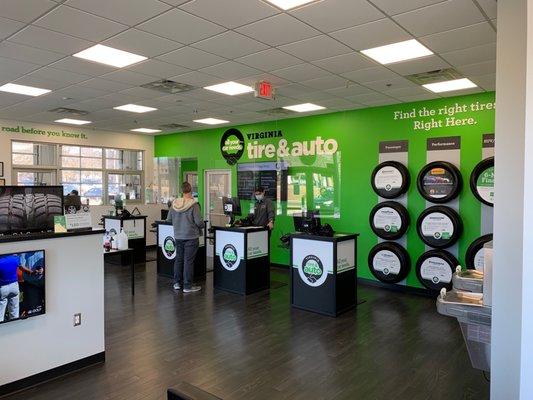 VA Tire & Auto showroom