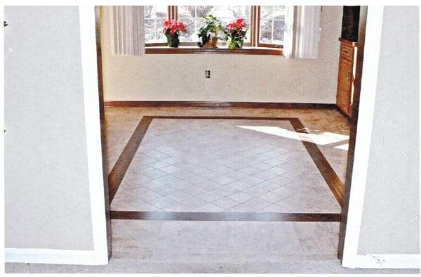 Mannington Adura tile and plank dining room floor