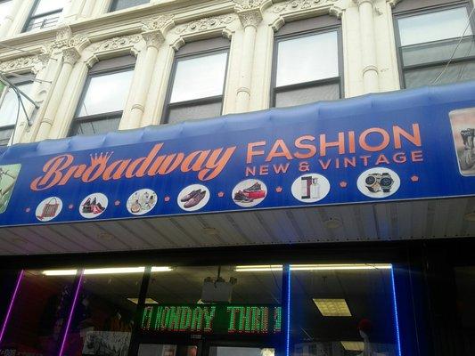 The exterior of a clothing goldmine!