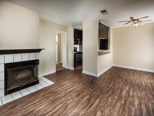 2BR with fireplace