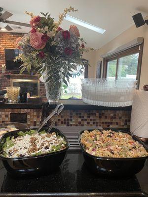 Size LARGE salad + mac salad (catering)