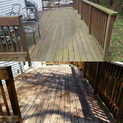 Deck cleaning