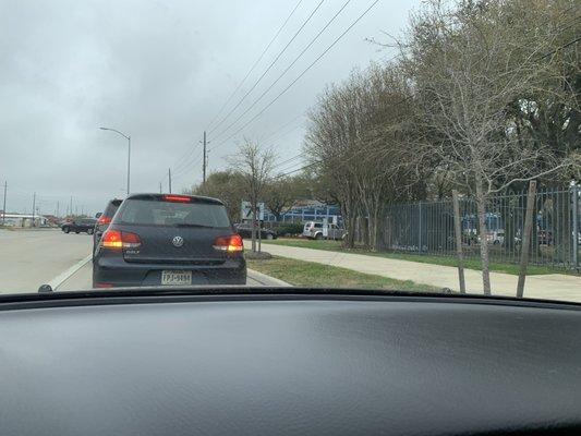 Gate 71. Walk-in or Drive-thru. Walk-in probably faster.