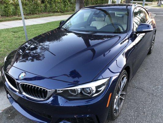 My BMW 440i Coupe sporting that "just washed at Palisades Pitstop" glow!