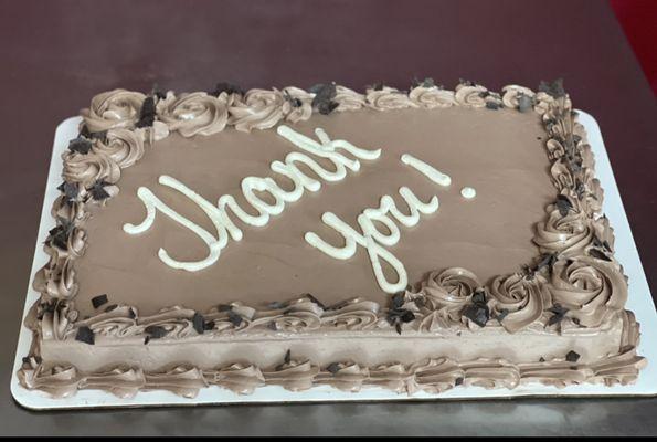 Sheet Cake with Chocolate Buttercream