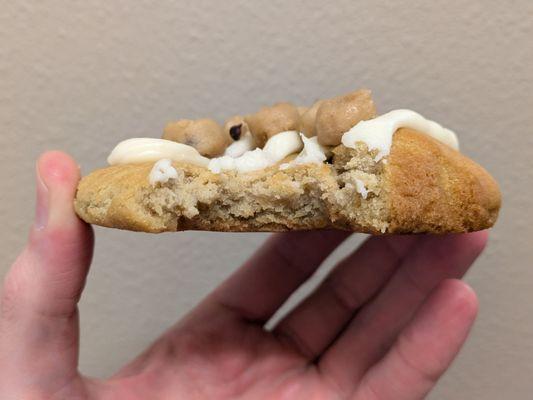 @endoedibles Instagram 08/30/24
 
 Doh! Cookie - Brown Sugar Cookie. Caramel, Cream Cheese Frosting, Cookie Dough