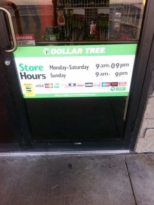 Store hours