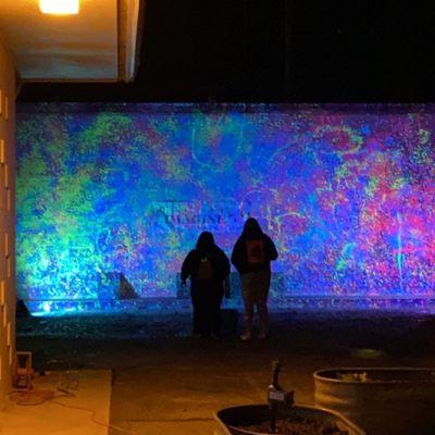 Glow in the Dark "Splatter Wall"