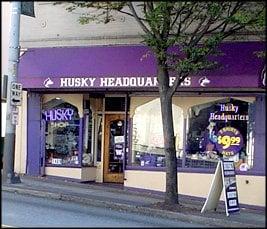 Husky Headquarters in the University District (Just off "The Ave" up the hill from Bartell Drugs).