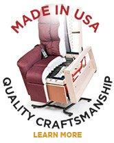 Our Golden lift chairs are made right here int he USA.