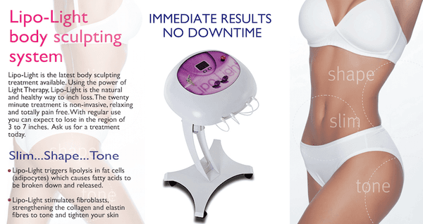 We offer Lipo Light a non-invasive fat loss.