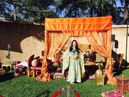 Oracle Set up at a Moroccan themed wedding