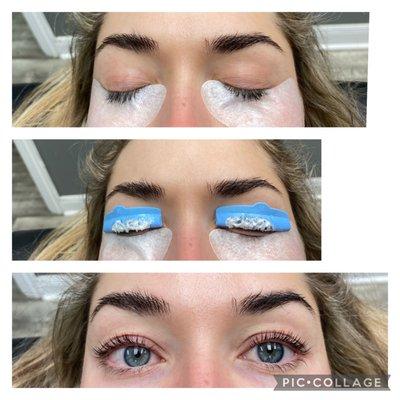 #lashlifting before and after #