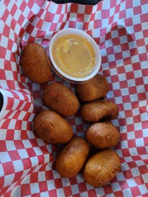 Mini corn dogs