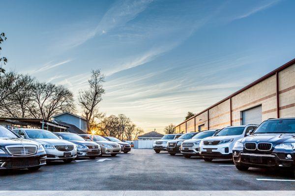 Lot with the used vehicles