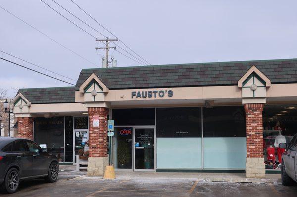 Strip mall storefront