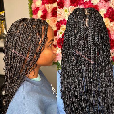 Bohemian Knotless braids